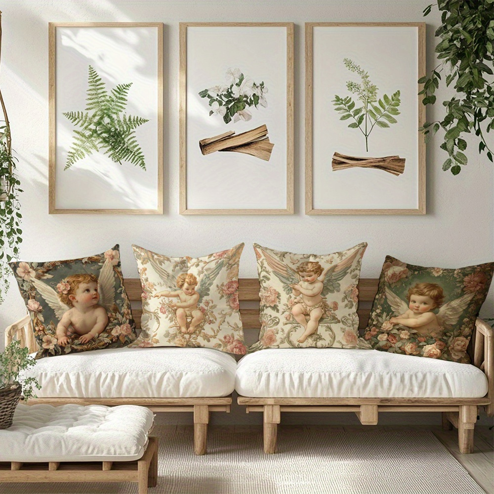 Printed Angel Floral Pillow Co - Baby Nursery Pillow review and price