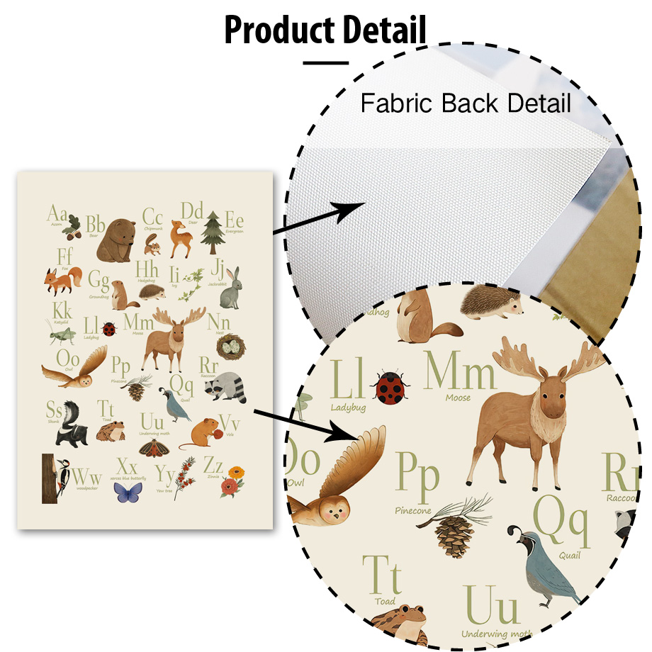 1pc frameless Cute Rabbit Fox  - Baby Nursery Animal Pictures review and price