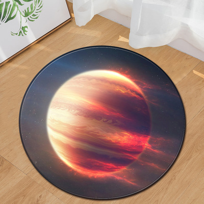 Realistic Blue Full Moon Print - Soft Rug Nursery review and price