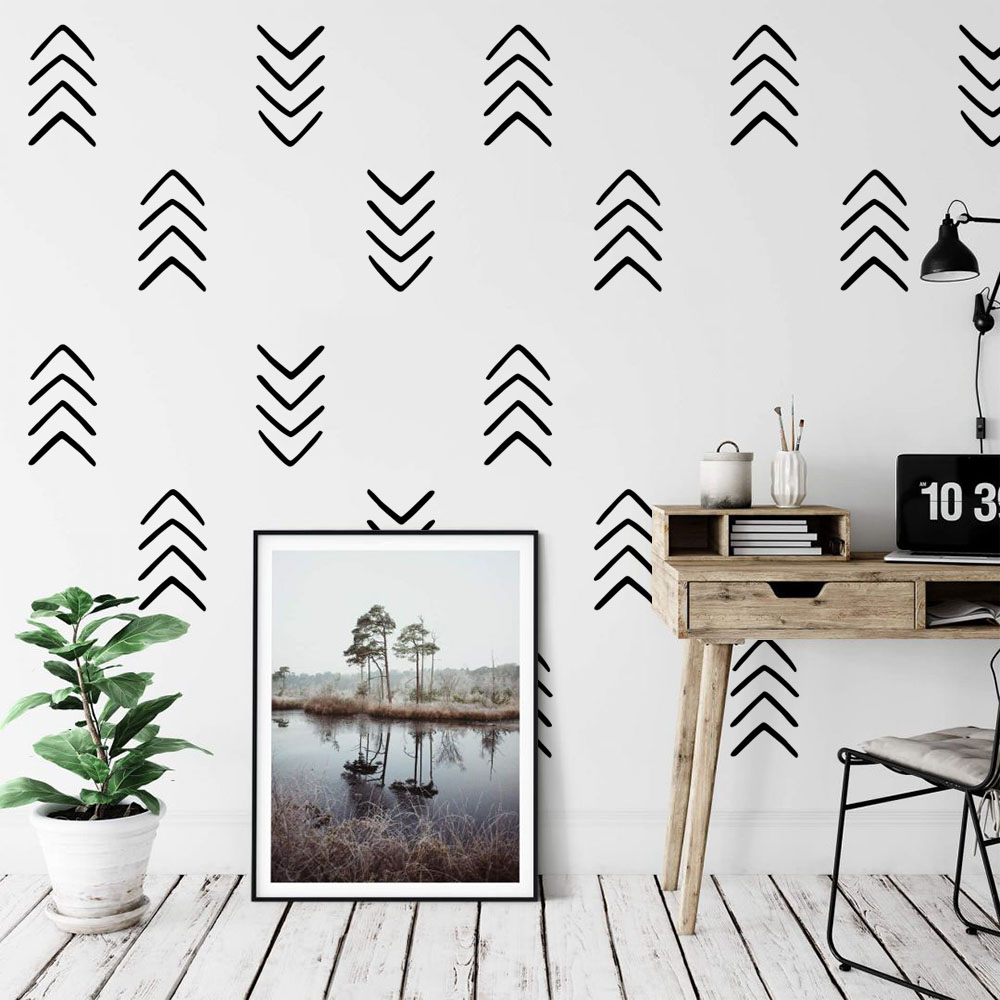 28Pcs Geometric Unique Arrow W - Baby Nursery Vinyl Wall Stickers review and price