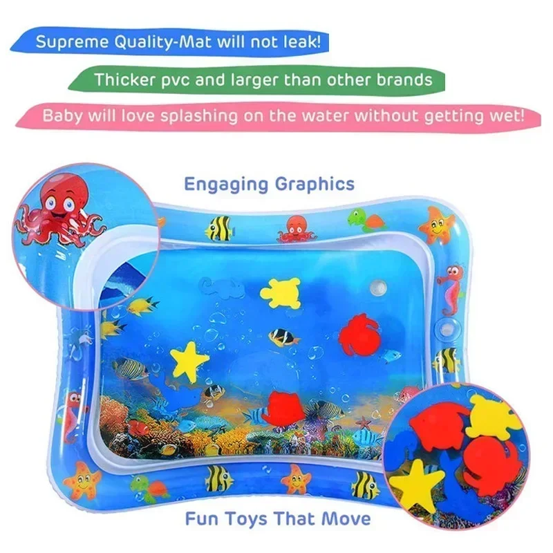 Baby Water Play Mat PVC Inflat - Baby Nursery Pillow review and price