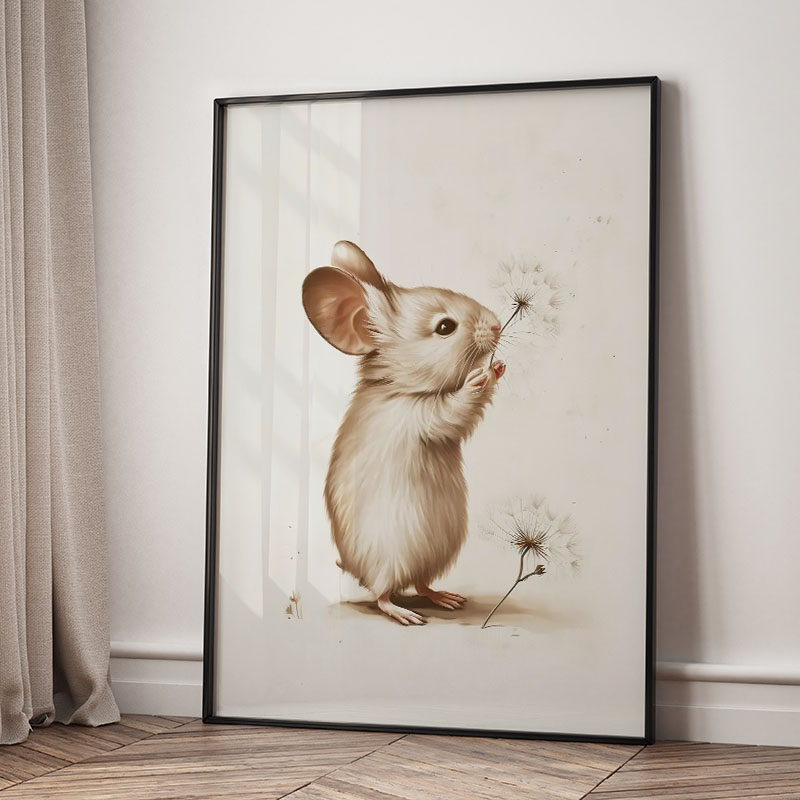 Bear Rabbit Fox Deer Squirrel  - Baby Nursery Animal Pictures review and price