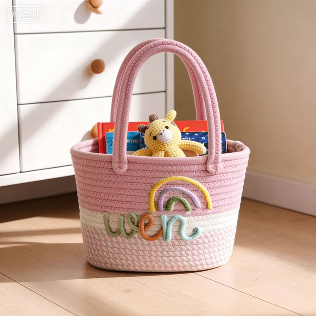 1pc Personalized Braided Cotto - Storage Basket Fabric review and price