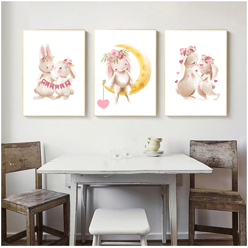 Pink Flowers Cartoon Picture G - Baby Nursery Animal Pictures review and price