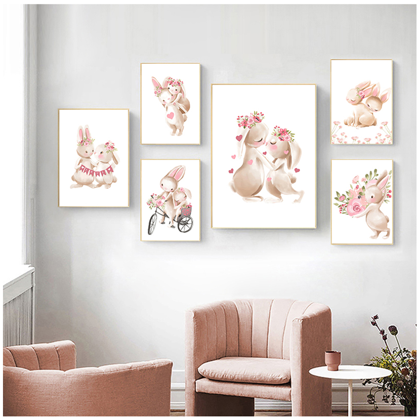 Pink Flowers Cartoon Picture G - Baby Nursery Animal Pictures review and price