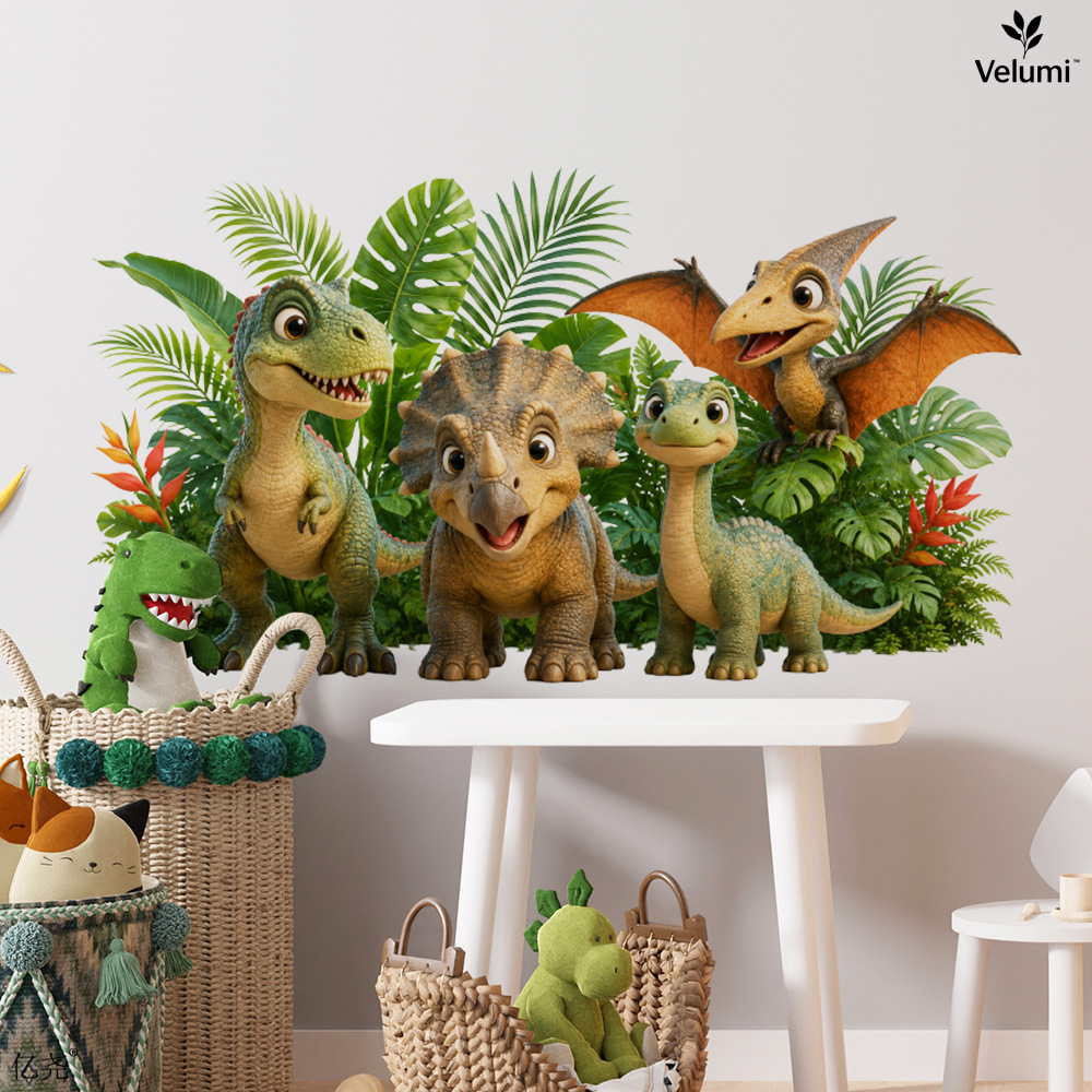 Cute 3D Dinosaur Wall Stickers - Baby Nursery Wall Mural review and price