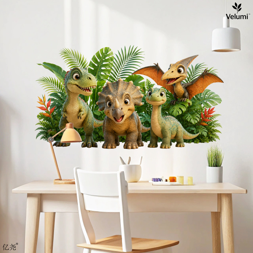 Cute 3D Dinosaur Wall Stickers - Baby Nursery Wall Mural review and price